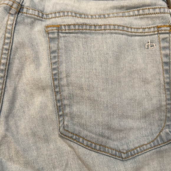 Rag and Bone Dre Low Rise Slim Boyfriend Distressed Jeans Edgewater Size 29 - Picture 12 of 14